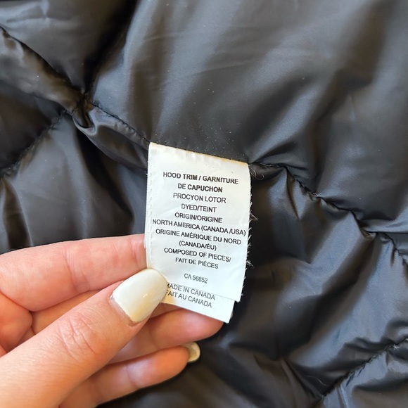 CMFR green winter parka with down filling and leather trim - Picture 11 of 15